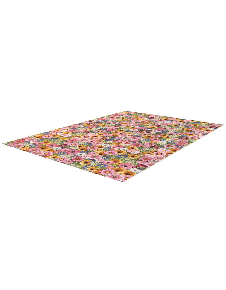 Detail image of  7' 10 x 11'  Washable Botanical Indoor / Outdoor Rug