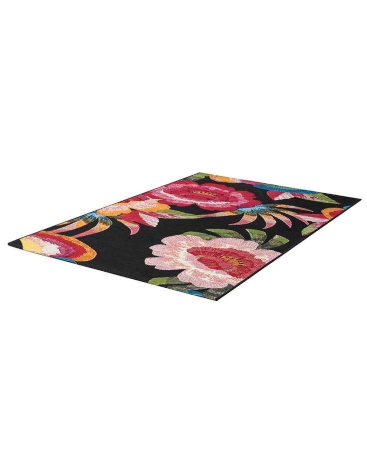 Detail image of  3' 3 x 5' 3  Washable Botanical Indoor / Outdoor Rug