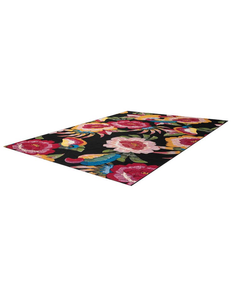 Detail image of  7' 10 x 11'  Washable Botanical Indoor / Outdoor Rug