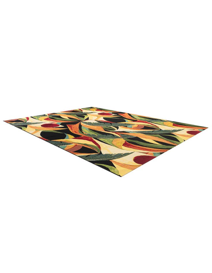 Detail image of  10' x 13'  Washable Botanical Indoor / Outdoor Rug