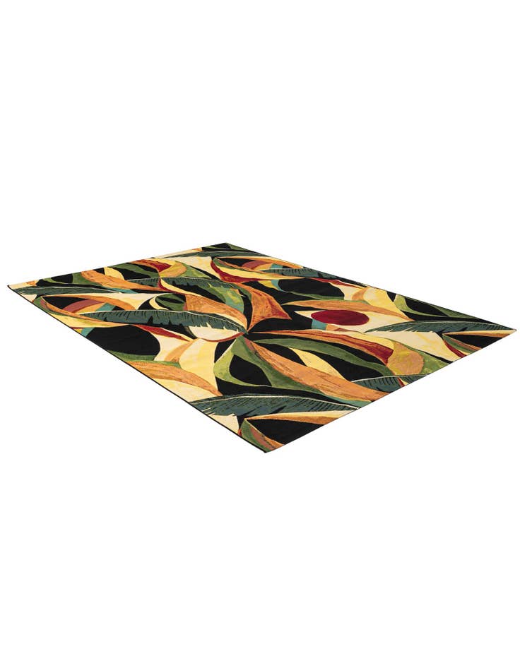 Detail image of  7' x 10'  Washable Botanical Indoor / Outdoor Rug