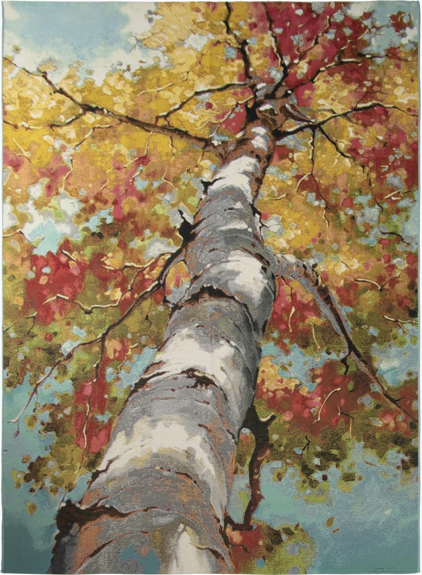  5' 3 x 8'  Washable Botanical Indoor / Outdoor Rug