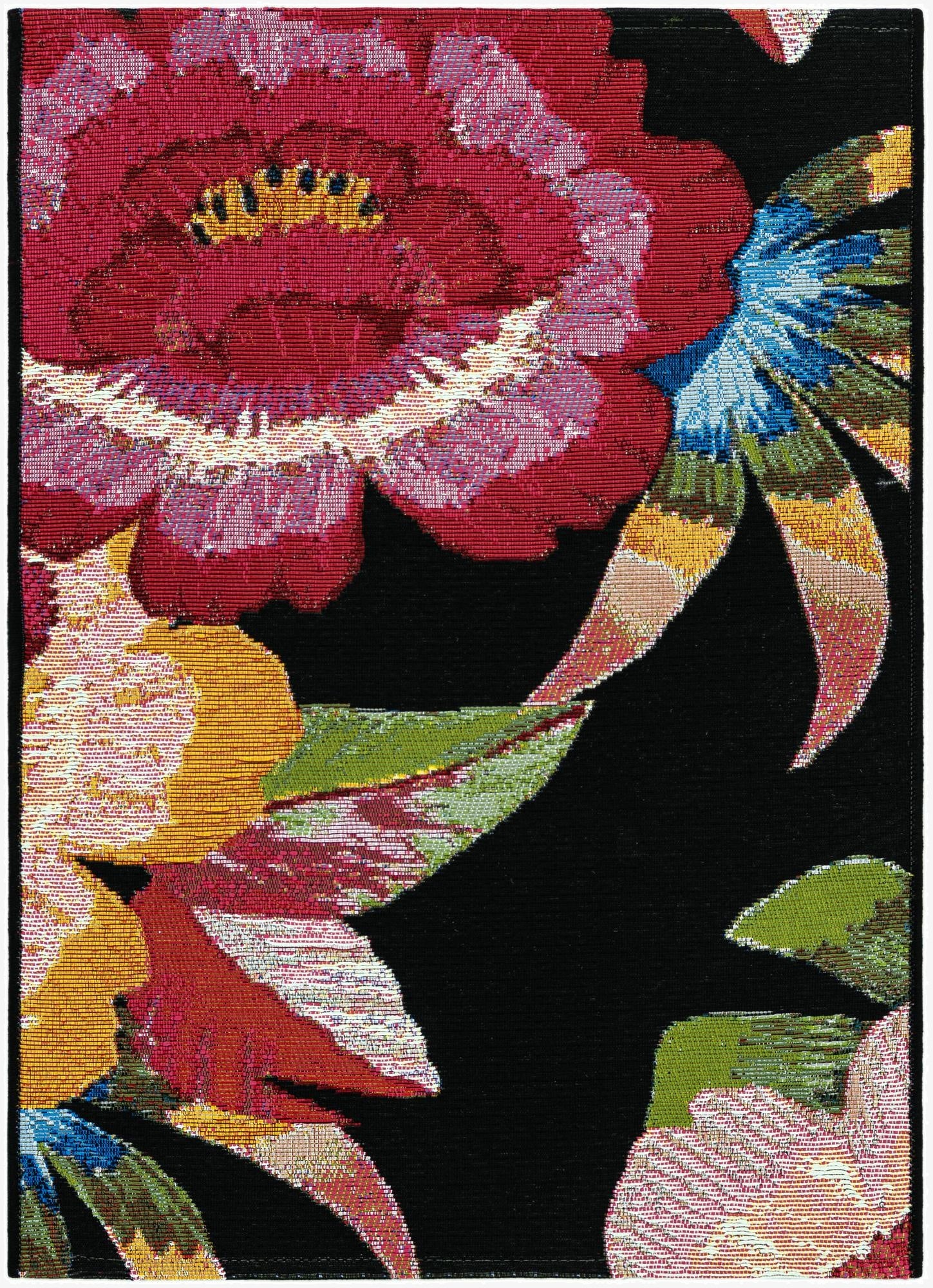  2' x 3'  Washable Botanical Indoor / Outdoor Rug