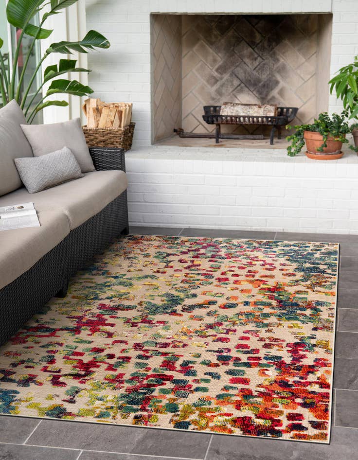 Detail image of  9' x 12'  Washable Casablanca Indoor / Outdoor Rug