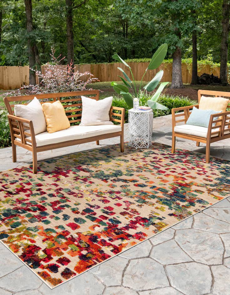 Detail image of  9' x 12'  Washable Casablanca Indoor / Outdoor Rug