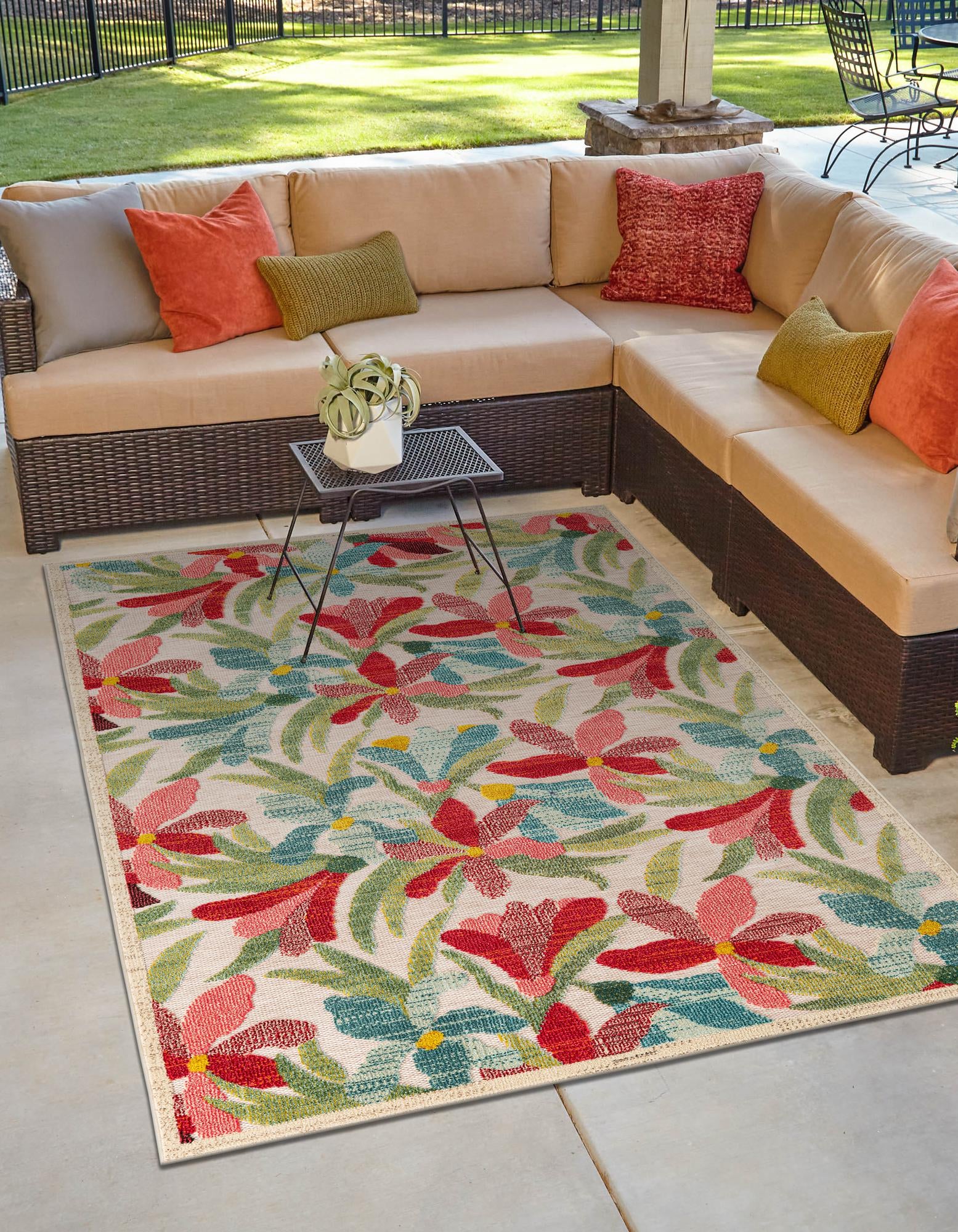Multicolor 2' x 3' Casablanca Indoor / Outdoor Rug | Rugs.com