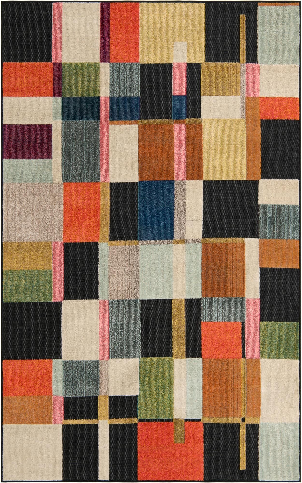 Primary image  5' 3 x 8'  Washable Casablanca Indoor / Outdoor Rug