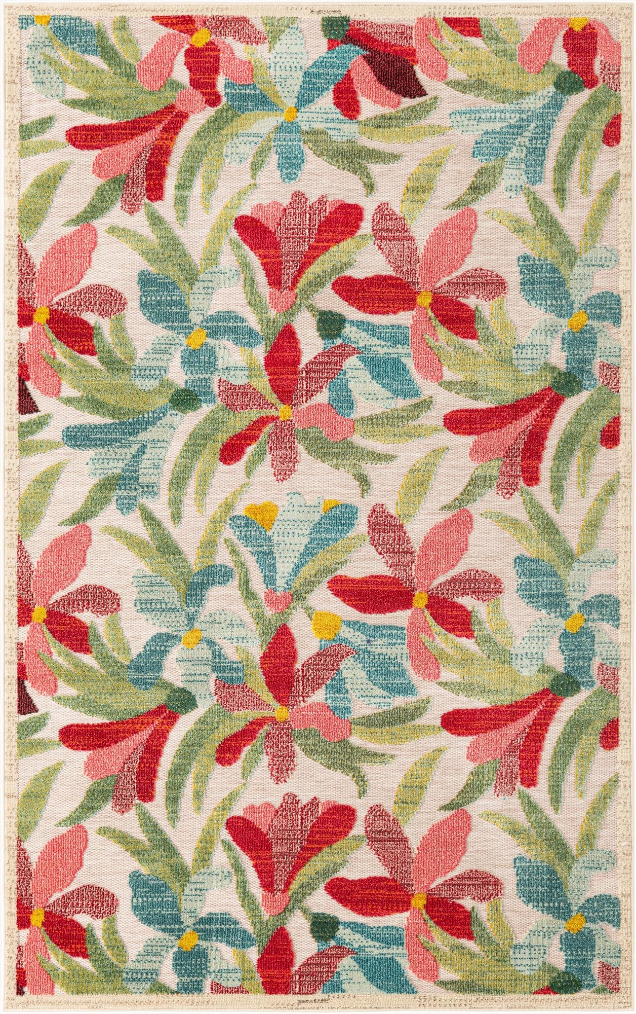  5' 3 x 8'  Washable Casablanca Indoor / Outdoor Rug