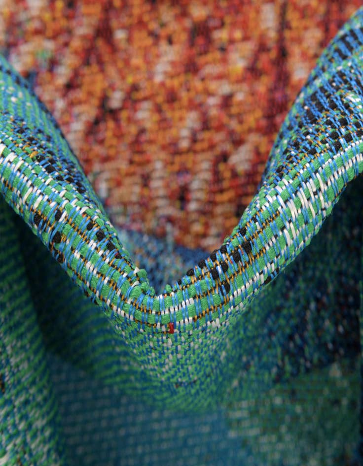 Detail image of  7' 10 x 10'  Washable Coastal Indoor / Outdoor Rug