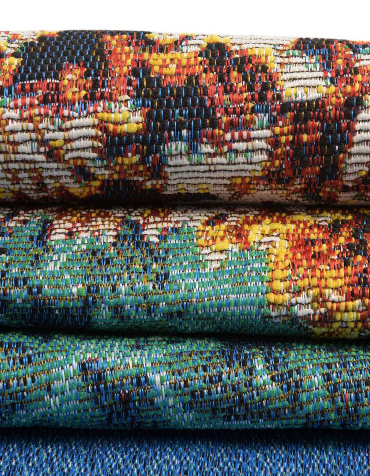 Detail image of  7' 10 x 10'  Washable Coastal Indoor / Outdoor Rug