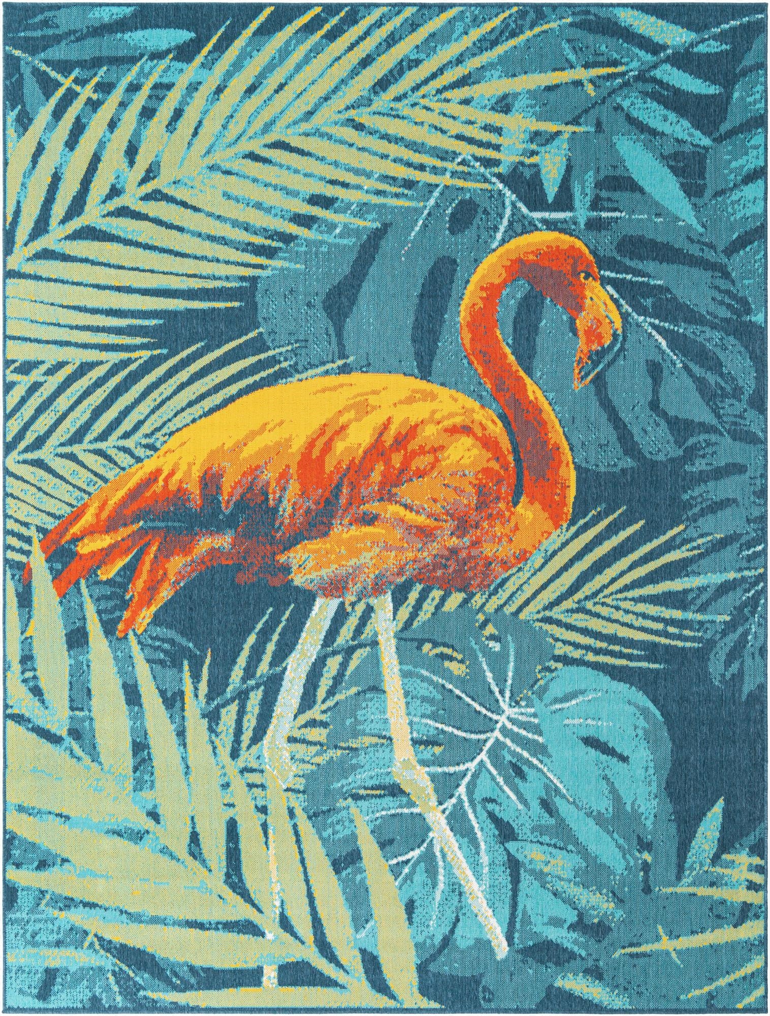 Primary image  9' x 12'  Washable Coastal Indoor / Outdoor Rug