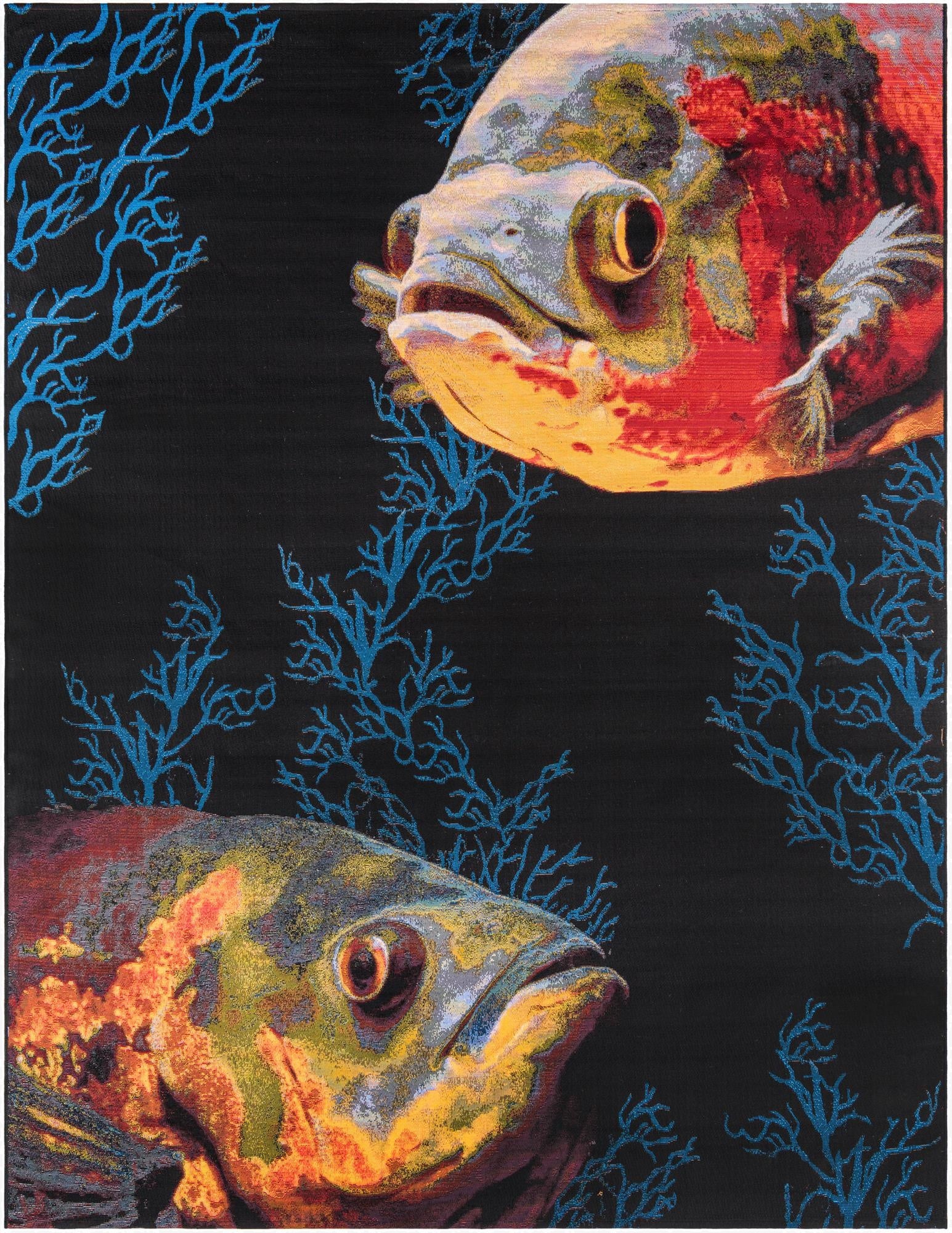  7' 10 x 10'  Washable Coastal Indoor / Outdoor Rug