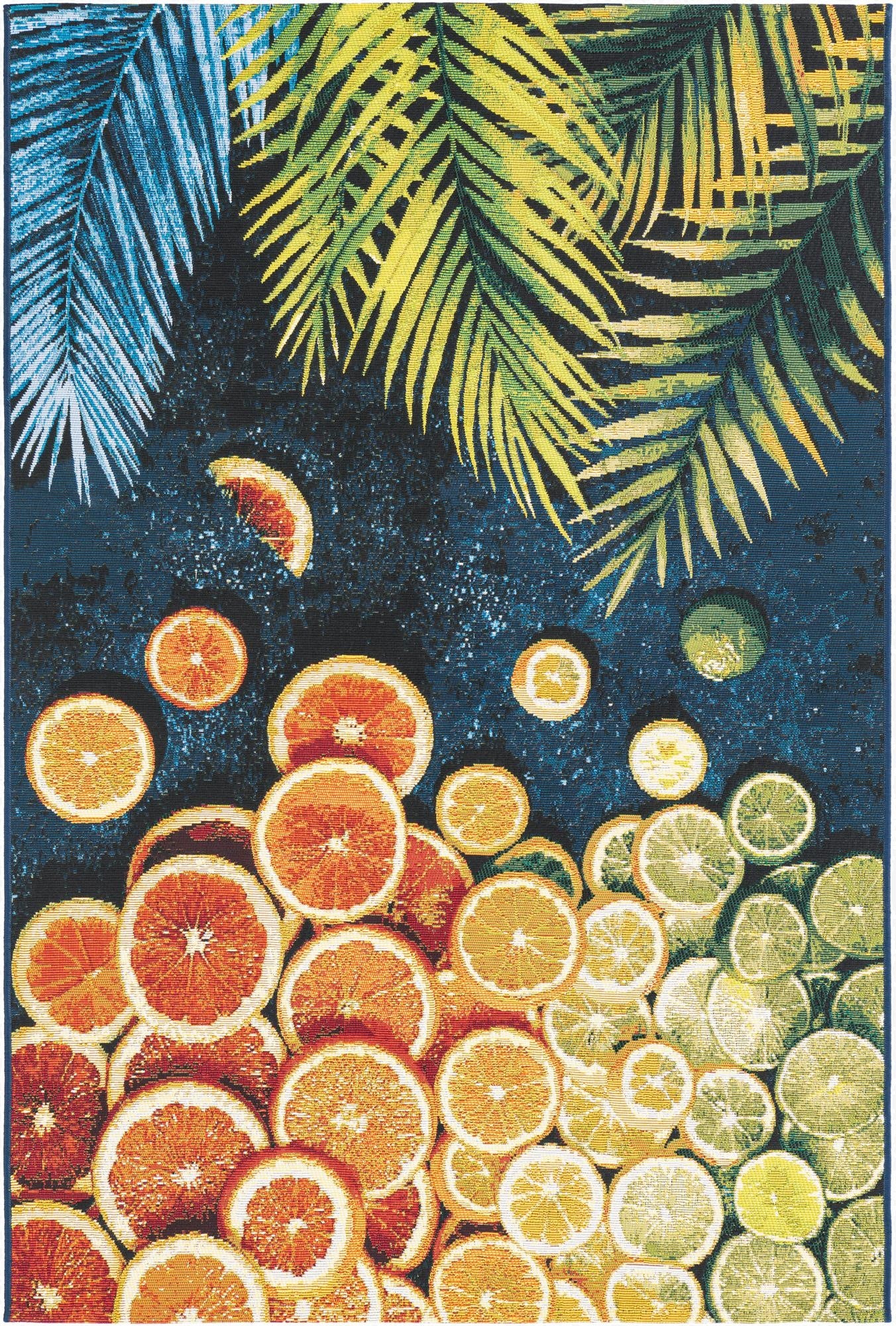  4' x 6'  Washable Coastal Indoor / Outdoor Rug