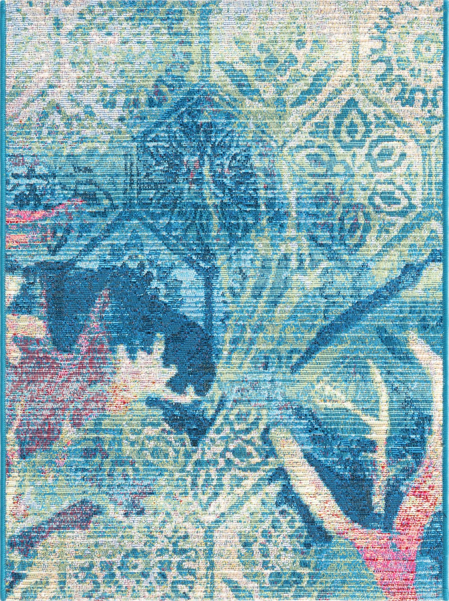  2' x 3'  Washable Coastal Indoor / Outdoor Rug