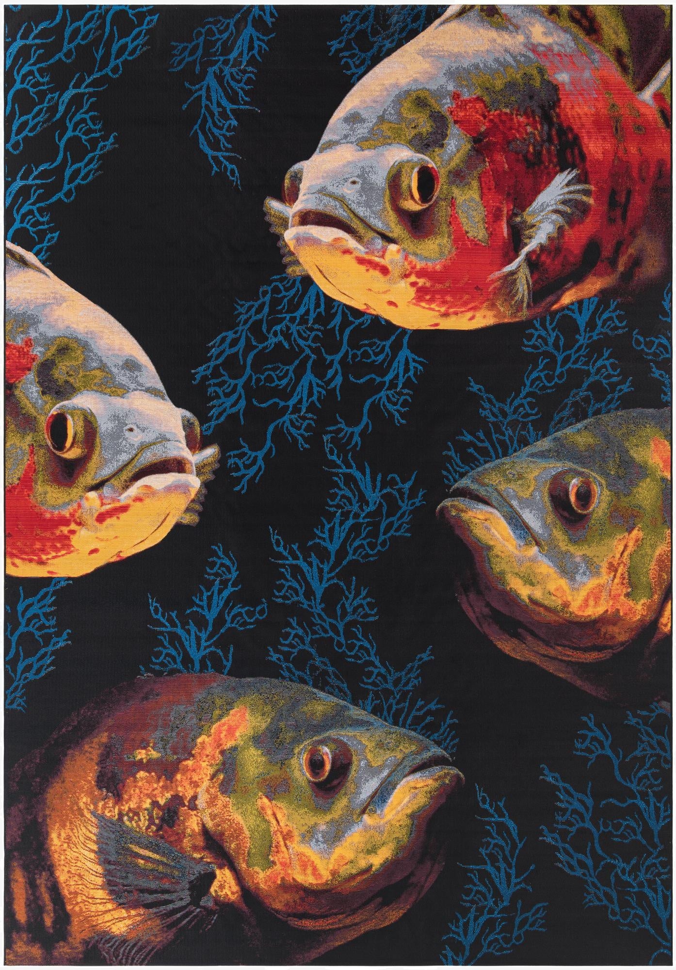  10' x 14'  Washable Coastal Indoor / Outdoor Rug