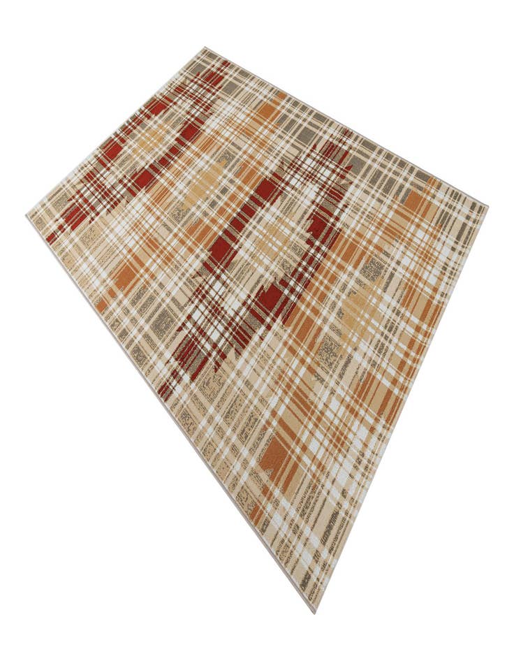 Detail image of  5' 3 x 7' 7  Washable Modern Indoor / Outdoor Rug