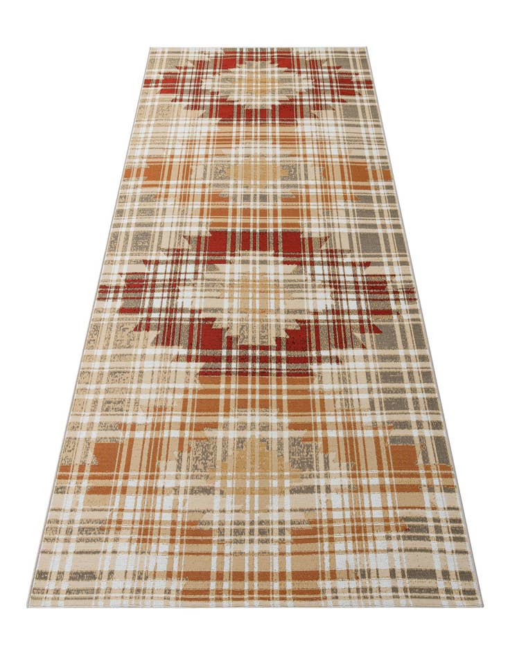 Detail image of  5' 3 x 7' 7  Washable Modern Indoor / Outdoor Rug