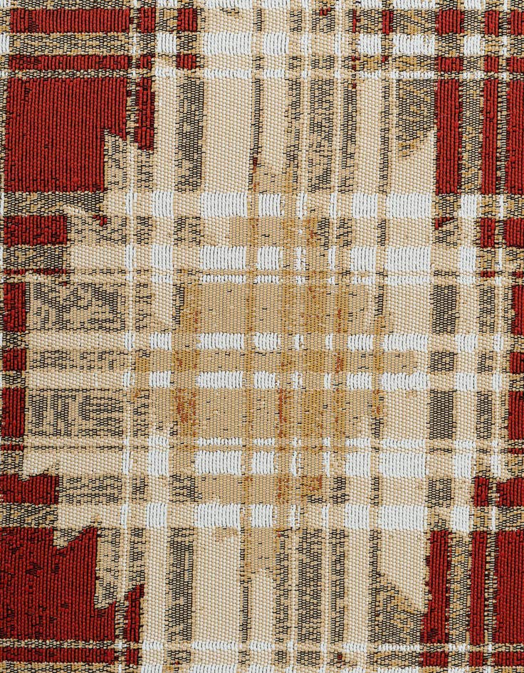 Detail image of  5' 3 x 7' 7  Washable Modern Indoor / Outdoor Rug