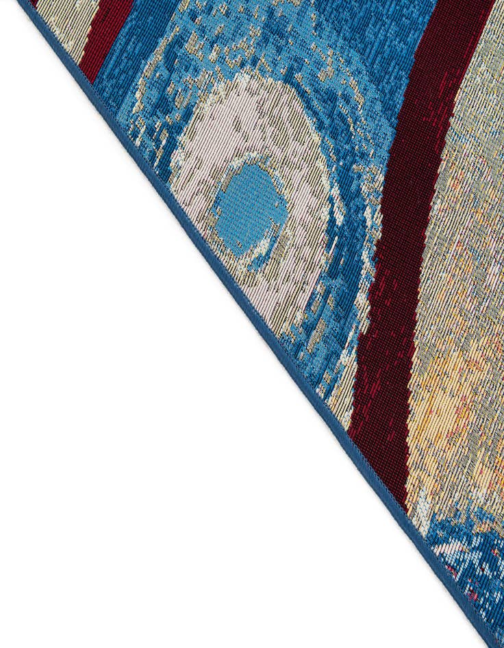 Detail image of 5' 3 x 7' 6 Washable Modern Indoor / Outdoor Rug