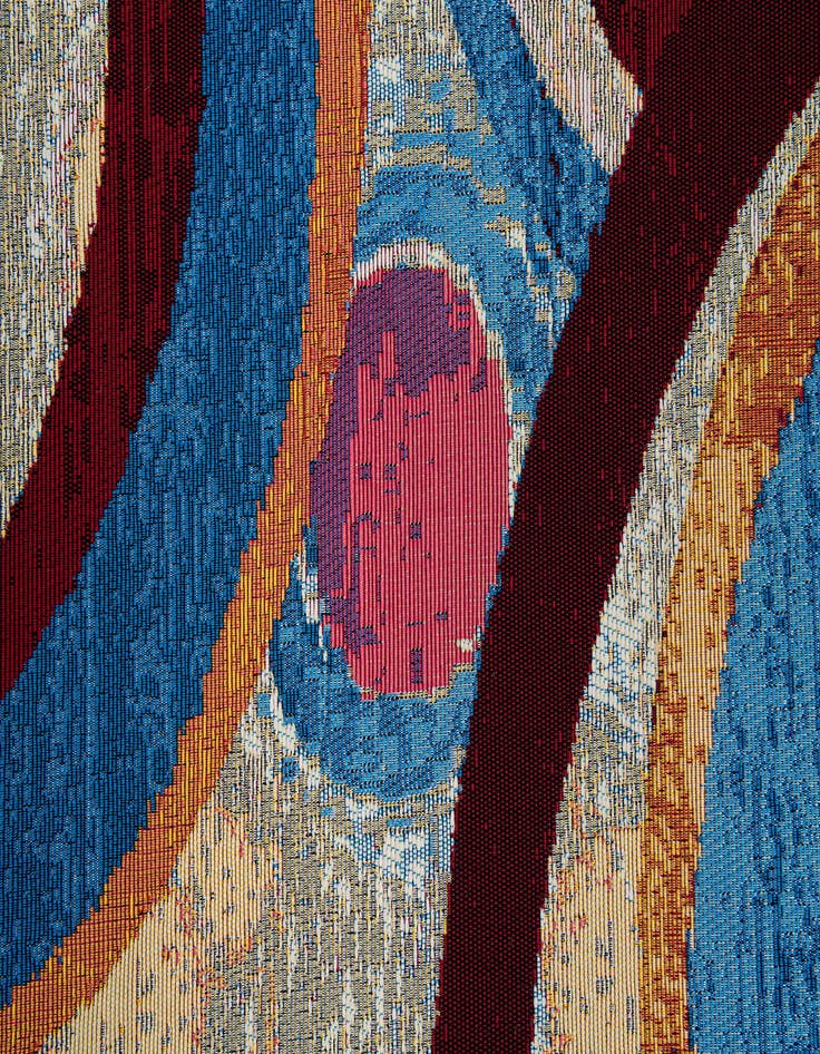 Detail image of 5' 3 x 7' 6 Washable Modern Indoor / Outdoor Rug