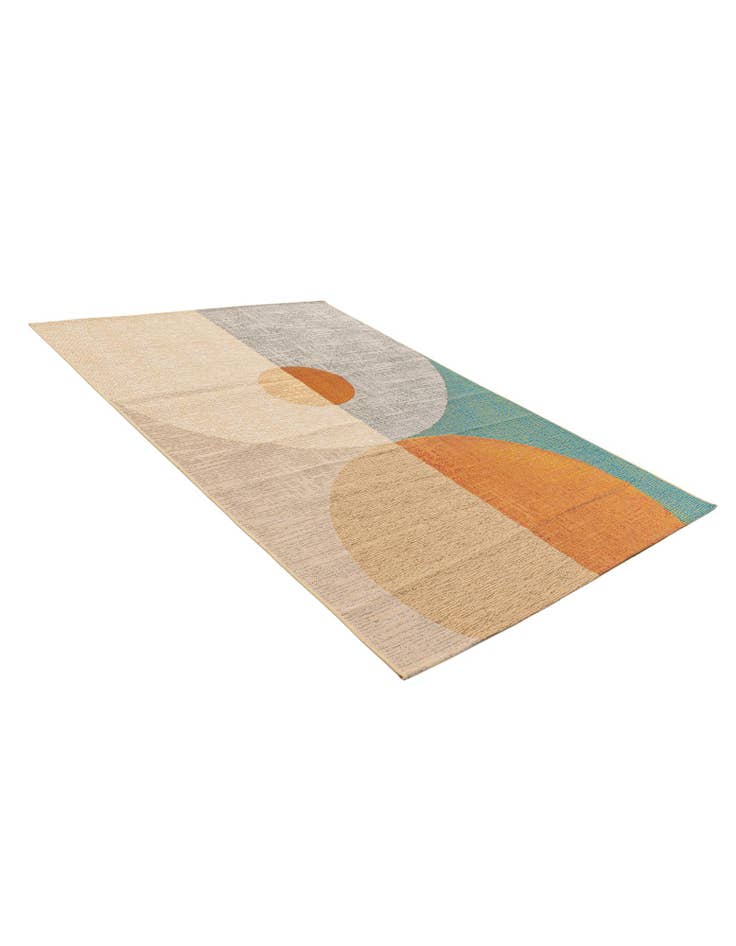 Detail image of 5' 2 x 7' 8 Washable Modern Indoor / Outdoor Rug