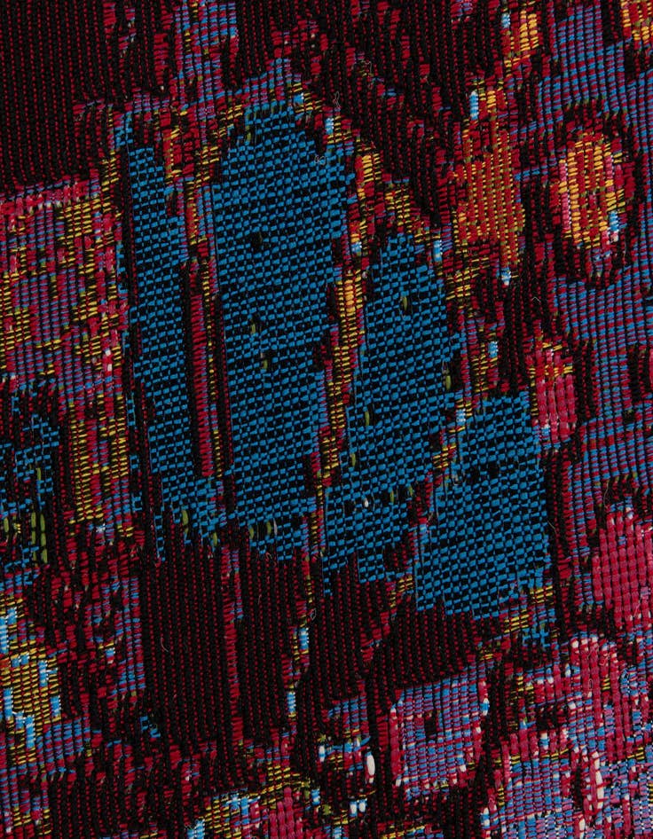 Detail image of  5' 2 x 7' 9  Washable Modern Indoor / Outdoor Rug