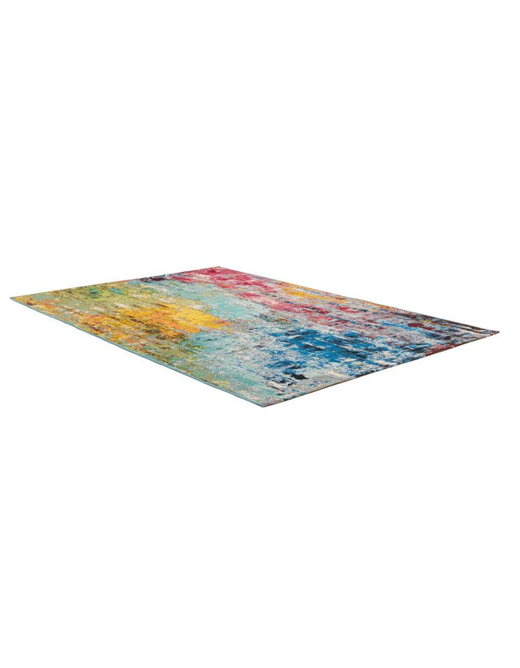 Detail image of  5' 3 x 7' 8  Washable Modern Indoor / Outdoor Rug