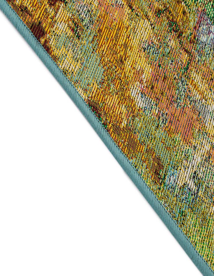 Detail image of  5' 3 x 7' 8  Washable Modern Indoor / Outdoor Rug