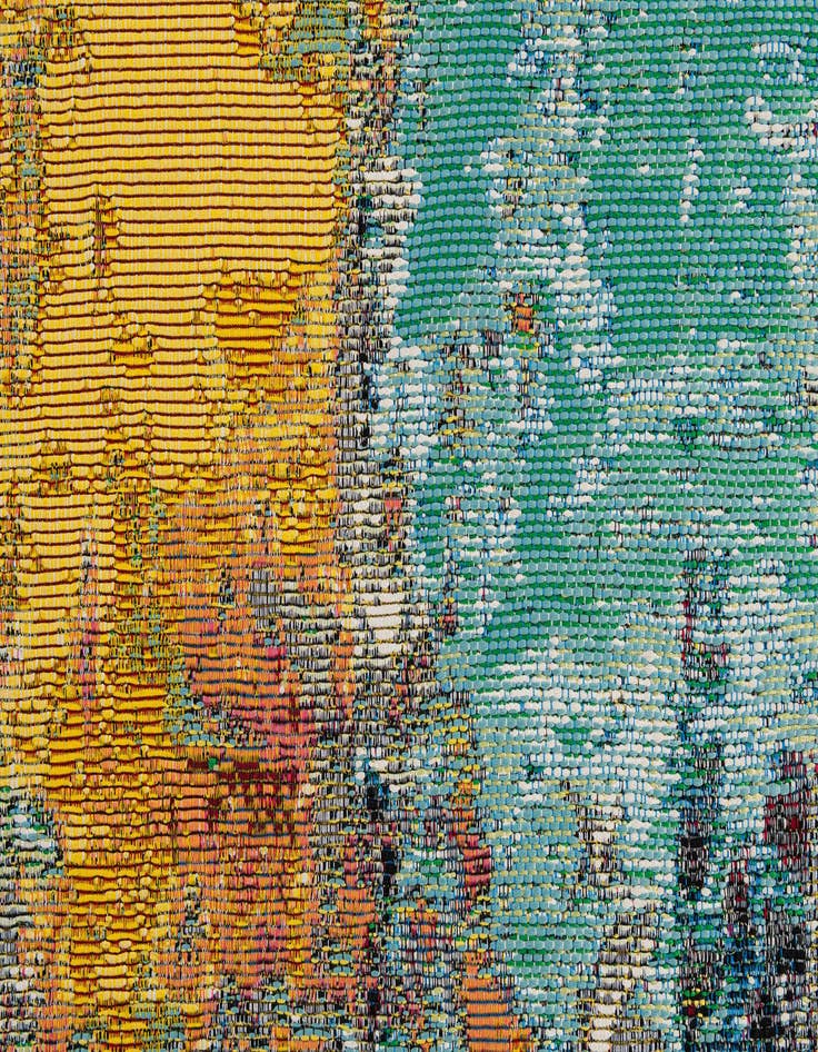 Detail image of  5' 3 x 7' 8  Washable Modern Indoor / Outdoor Rug