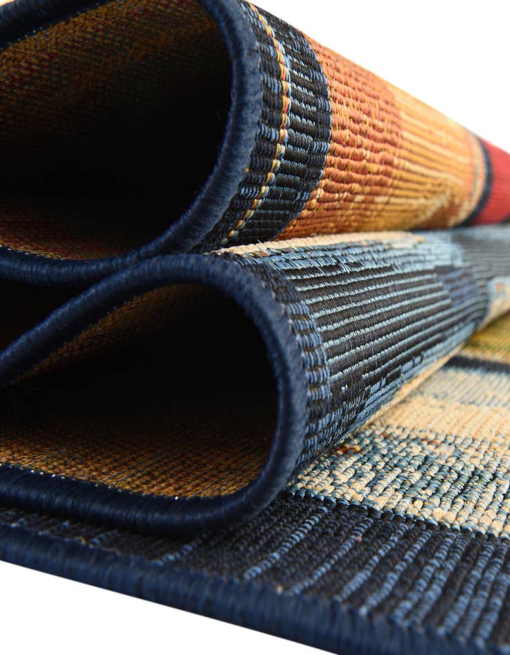 Detail image of  2' 2 x 3'  Washable Modern Indoor / Outdoor Rug