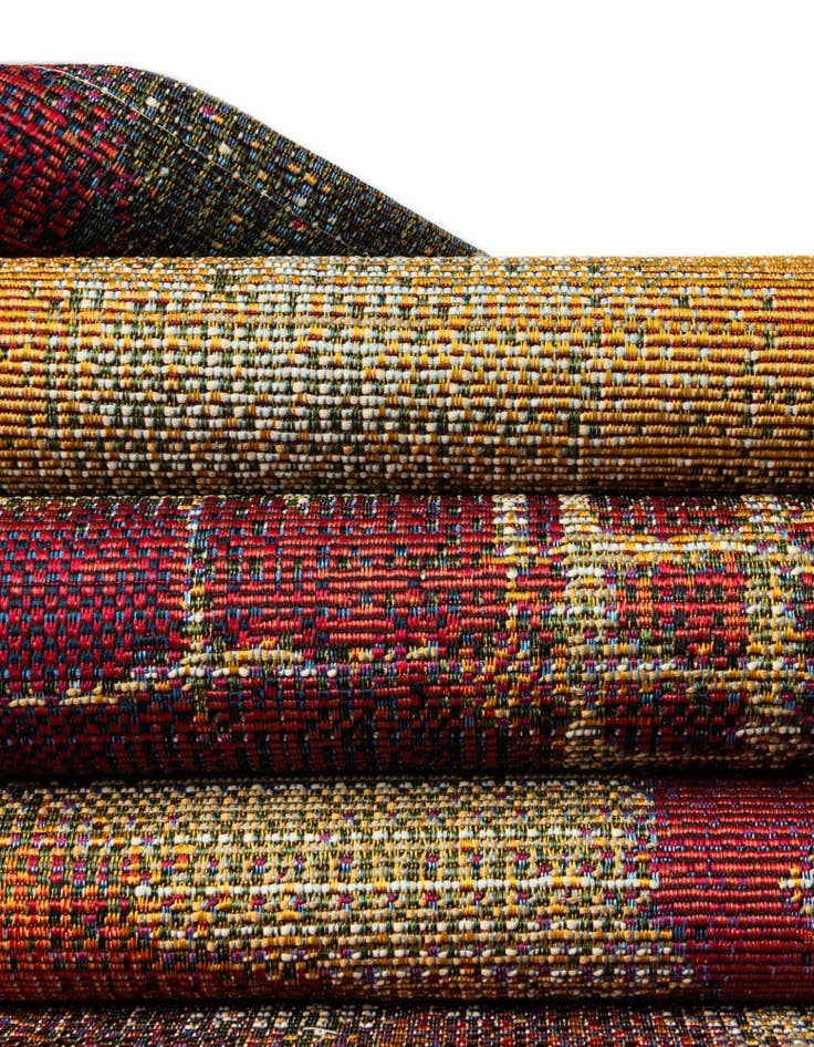 Detail image of  8' x 11' 4  Washable Modern Indoor / Outdoor Rug