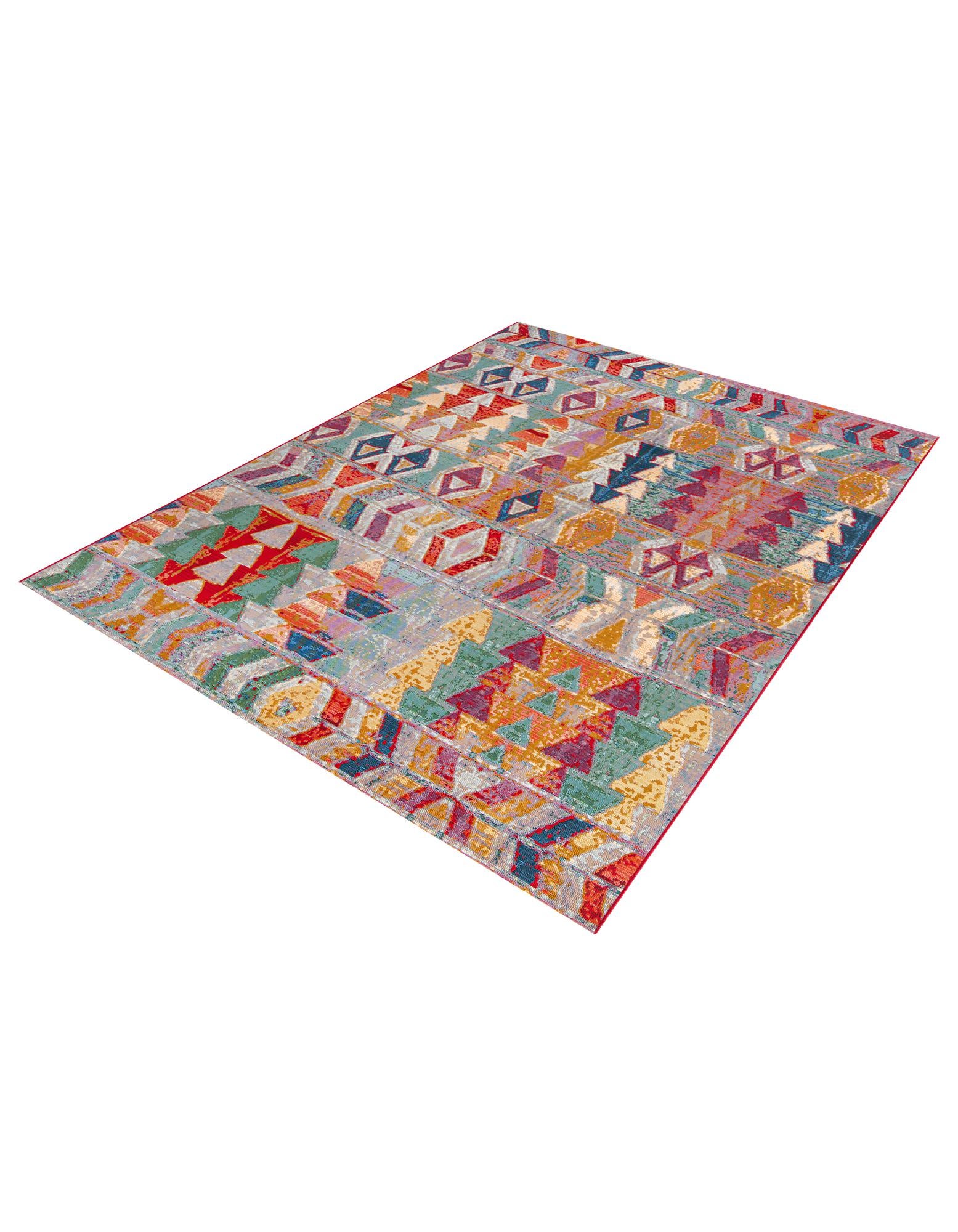 Multicolor 7' 10 x 10' Modern Indoor / Outdoor Rug | Rugs.com