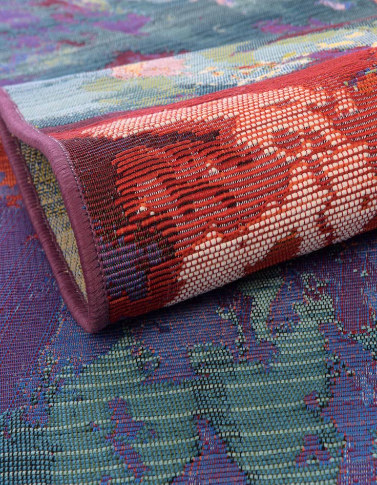 Detail image of  7' x 10'  Washable Modern Indoor / Outdoor Rug