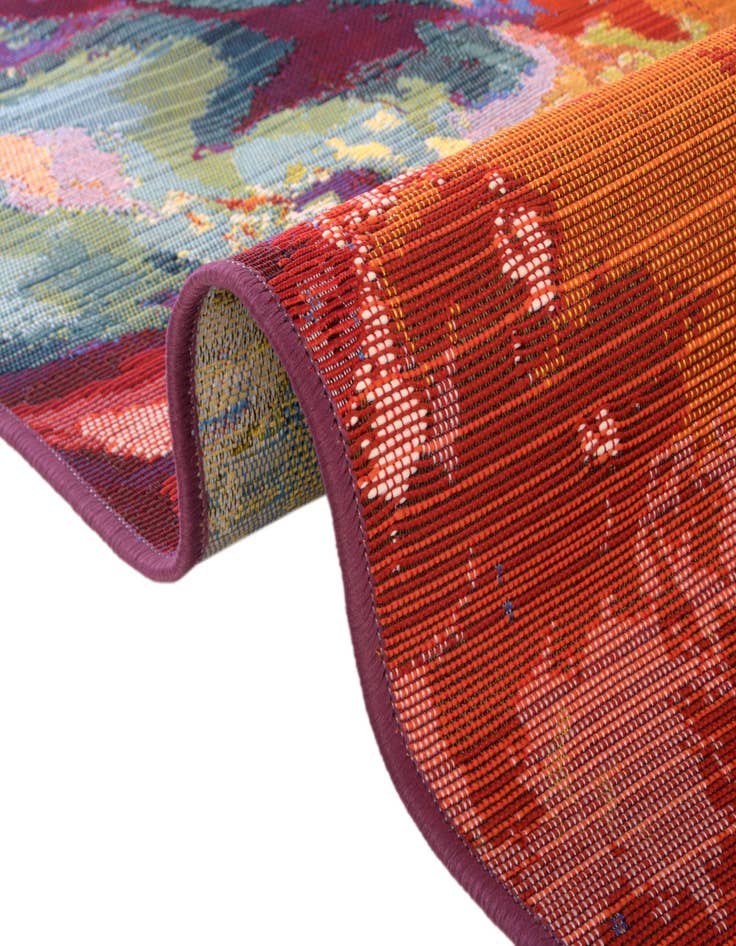 Detail image of  7' x 10'  Washable Modern Indoor / Outdoor Rug