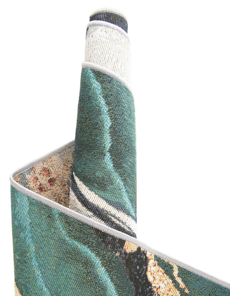 Detail image of  9' x 12'  Washable Modern Indoor / Outdoor Rug