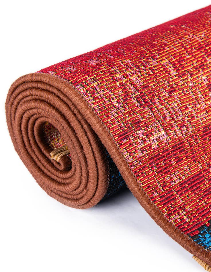 Detail image of  7' 10 x 10'  Washable Modern Indoor / Outdoor Rug