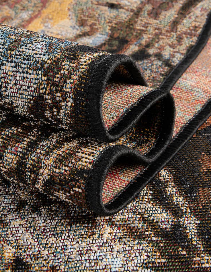 Detail image of  4' x 6'  Washable Modern Indoor / Outdoor Rug