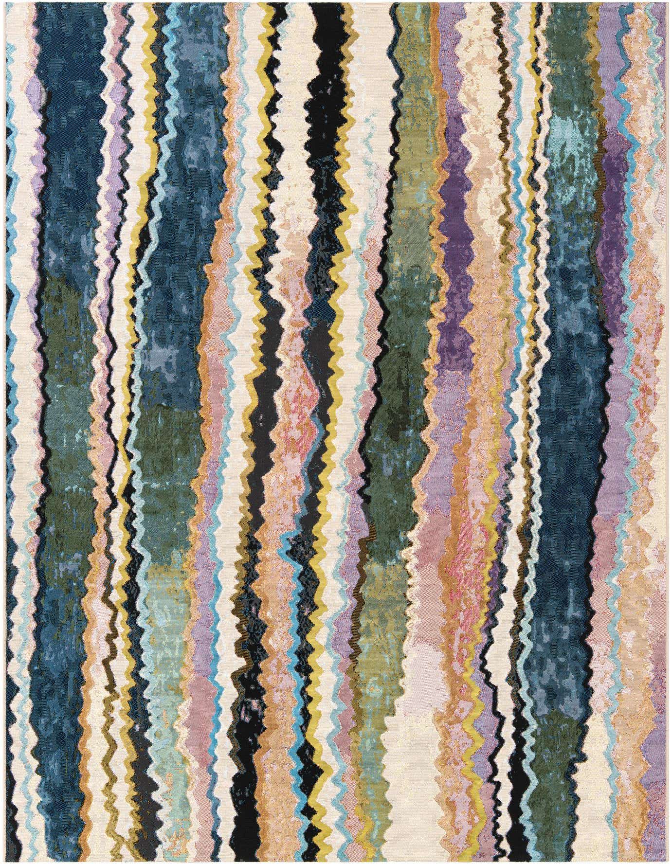 Primary image  6' x 9'  Washable Modern Indoor / Outdoor Rug