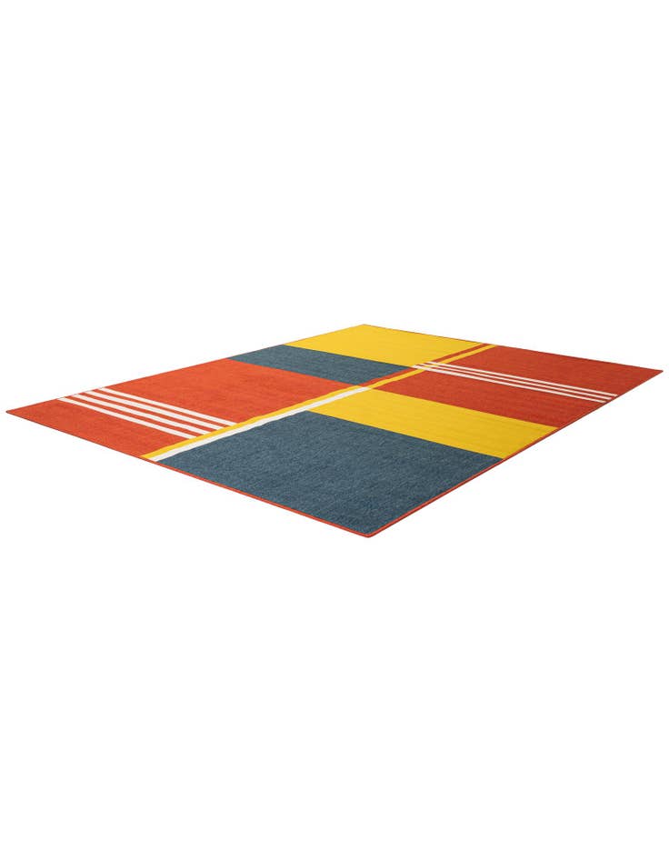 Detail image of  7' 10 x 10'  Washable Modern Indoor / Outdoor Rug