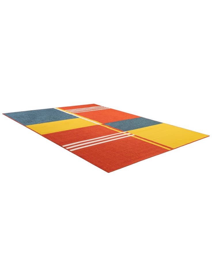 Detail image of  7' 10 x 10'  Washable Modern Indoor / Outdoor Rug