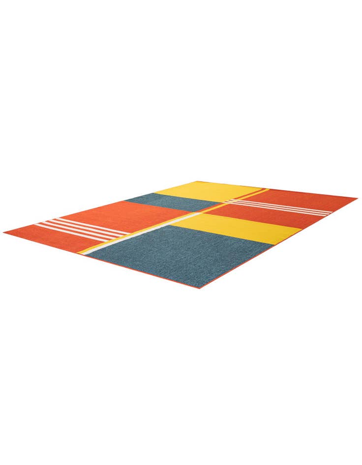 Detail image of  9' x 12'  Washable Modern Indoor / Outdoor Rug