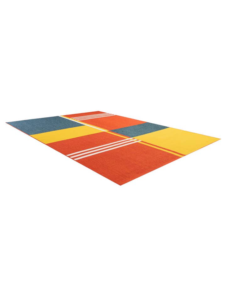 Detail image of  9' x 12'  Washable Modern Indoor / Outdoor Rug