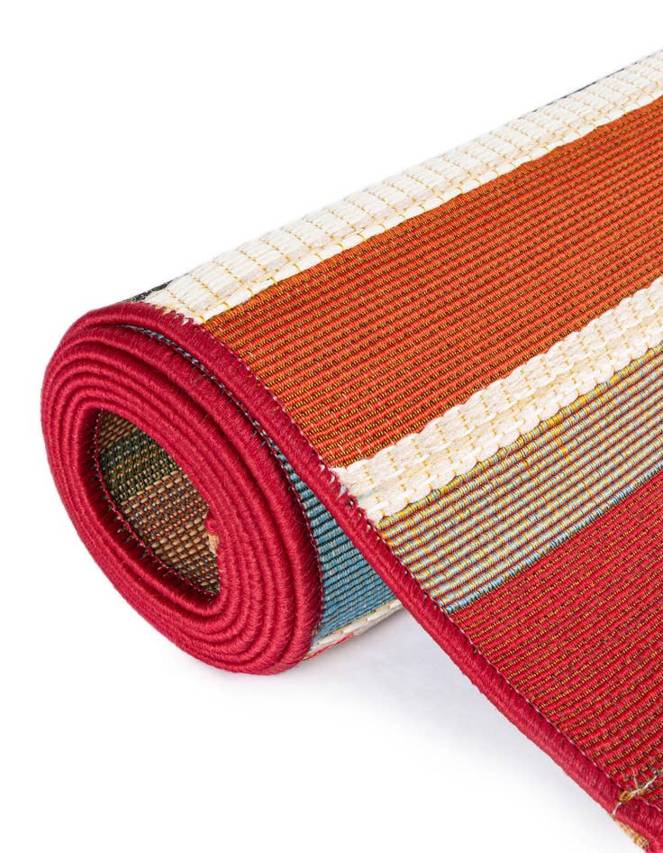 Detail image of  7' 10 x 10'  Washable Modern Indoor / Outdoor Rug