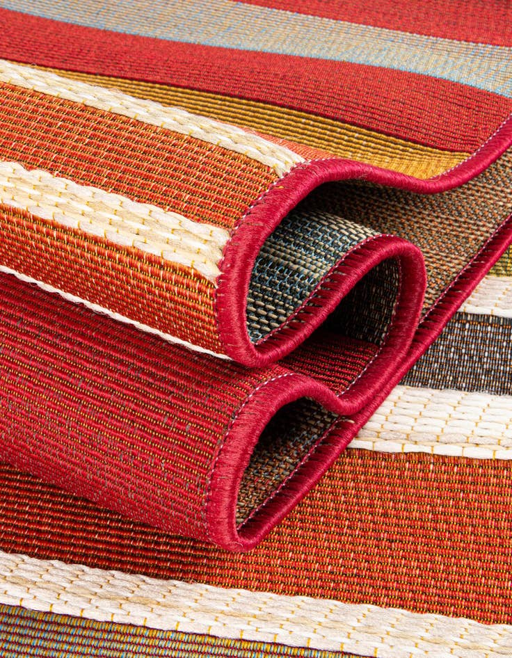 Detail image of  7' 10 x 10'  Washable Modern Indoor / Outdoor Rug