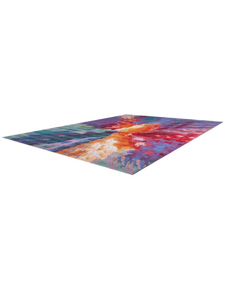 Detail image of  9' x 12'  Washable Modern Indoor / Outdoor Rug