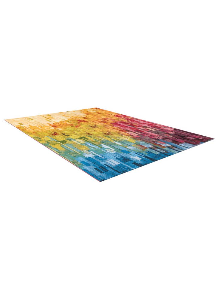 Detail image of  7' 10 x 11'  Washable Modern Indoor / Outdoor Rug