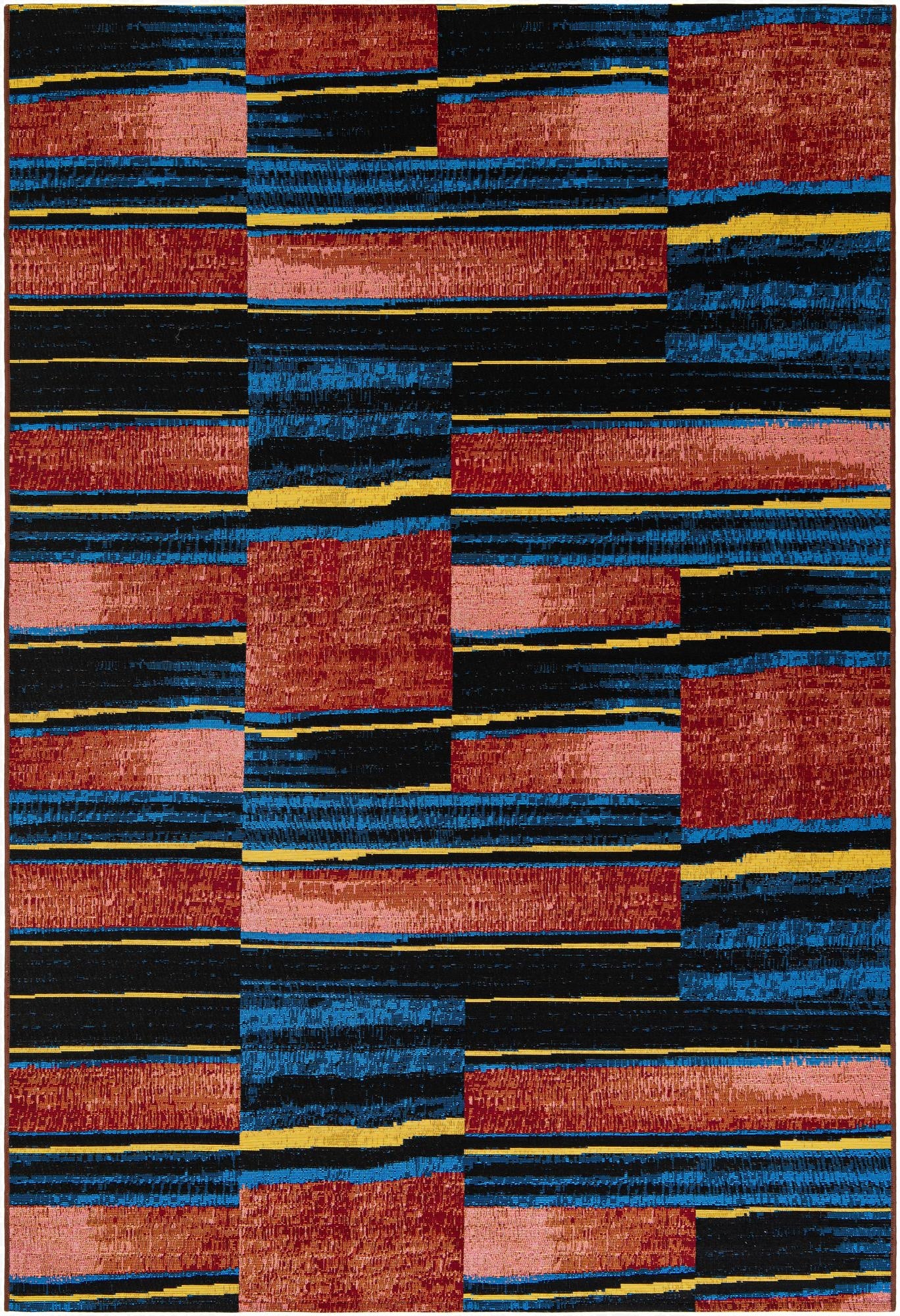  6' x 9'  Washable Modern Indoor / Outdoor Rug