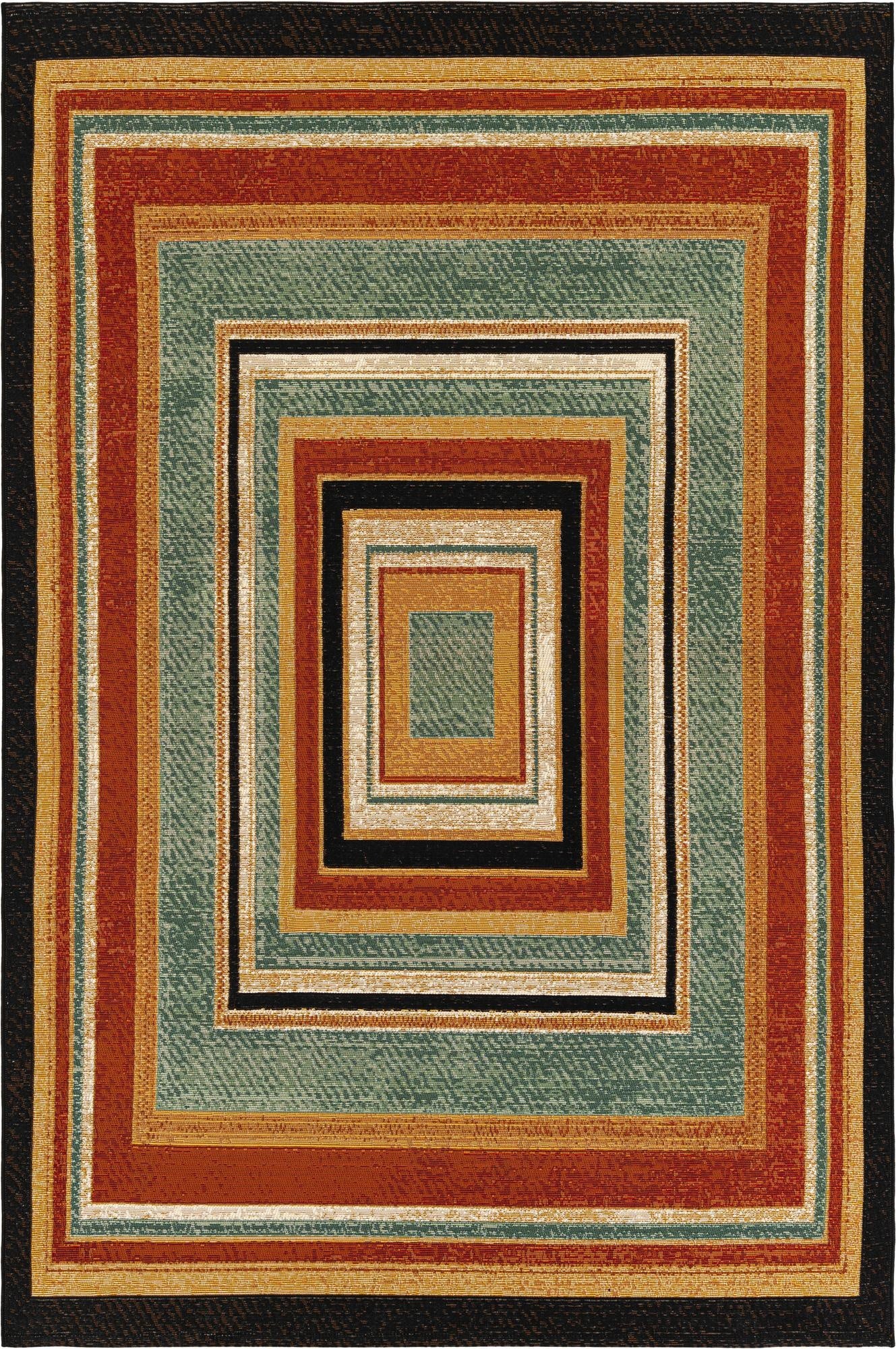  5' 3 x 8'  Washable Modern Indoor / Outdoor Rug