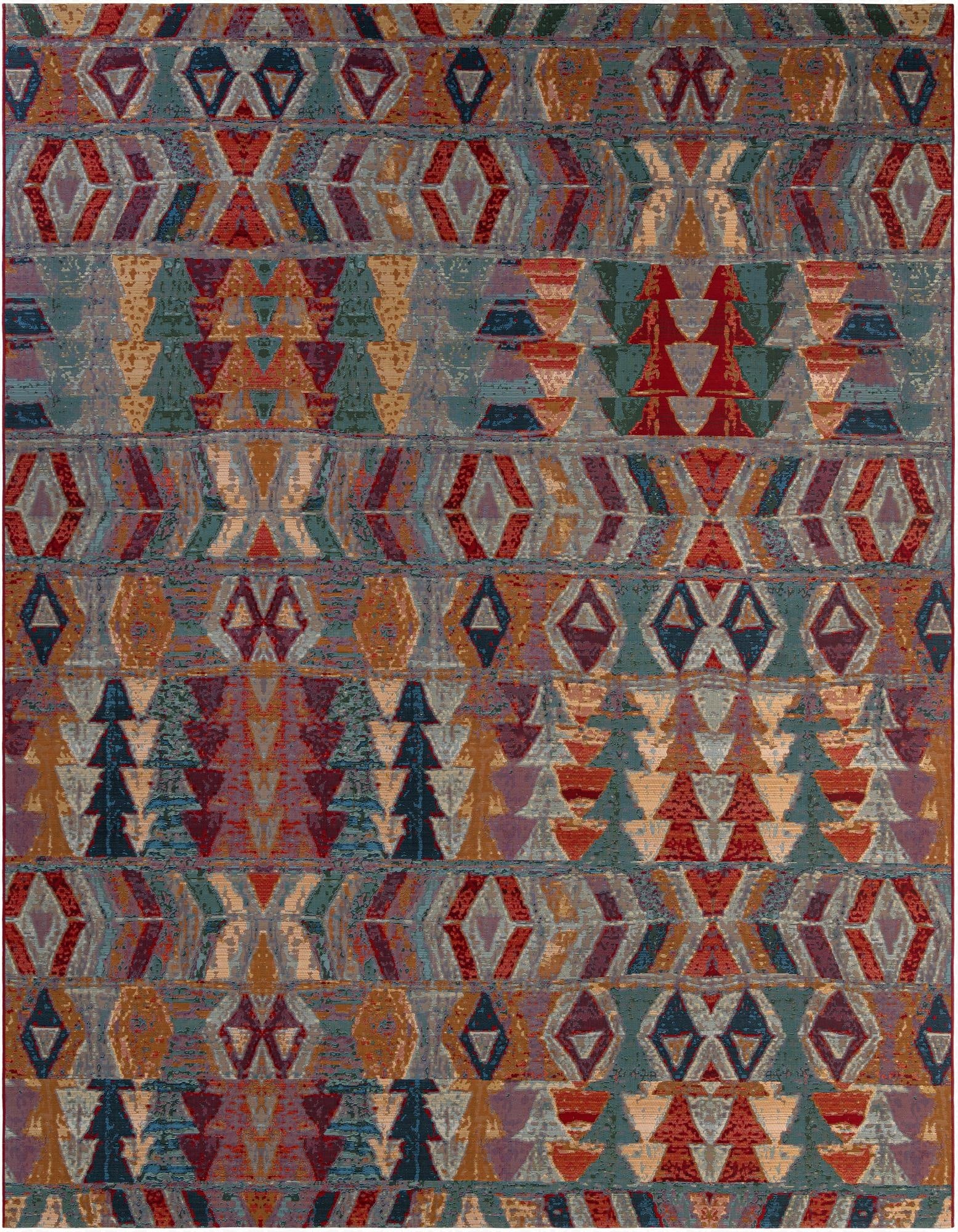  10' x 13'  Washable Modern Indoor / Outdoor Rug