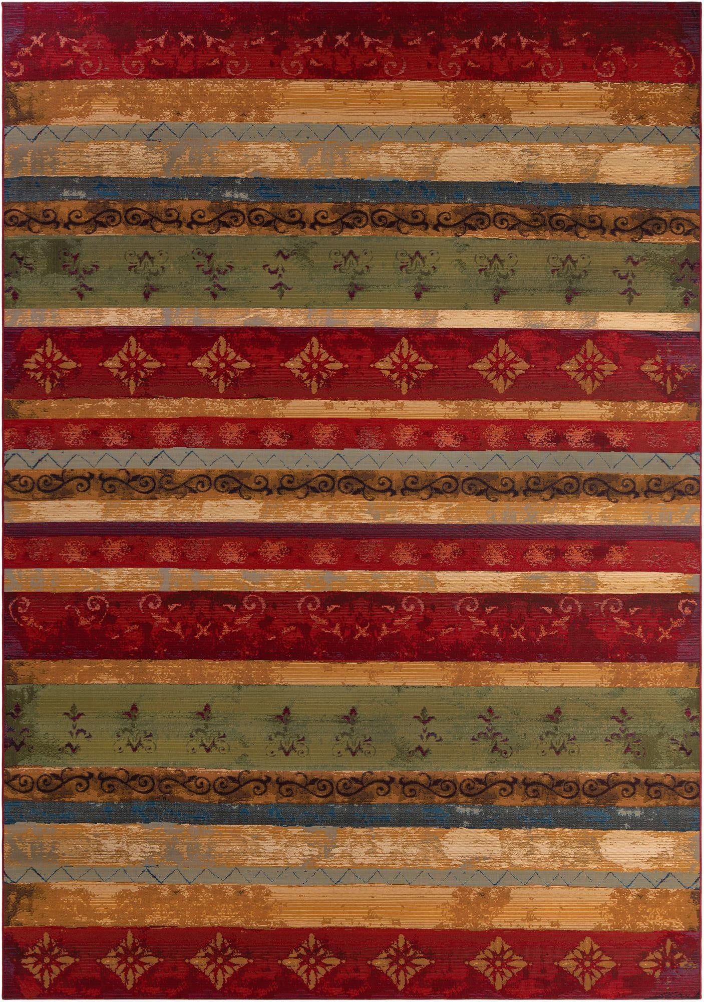  10' x 14'  Washable Modern Indoor / Outdoor Rug